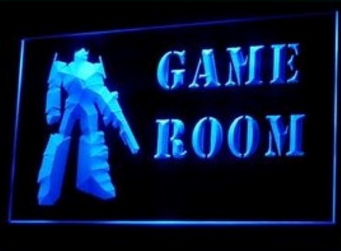 Game Room Toy Robot LED Neon Sign